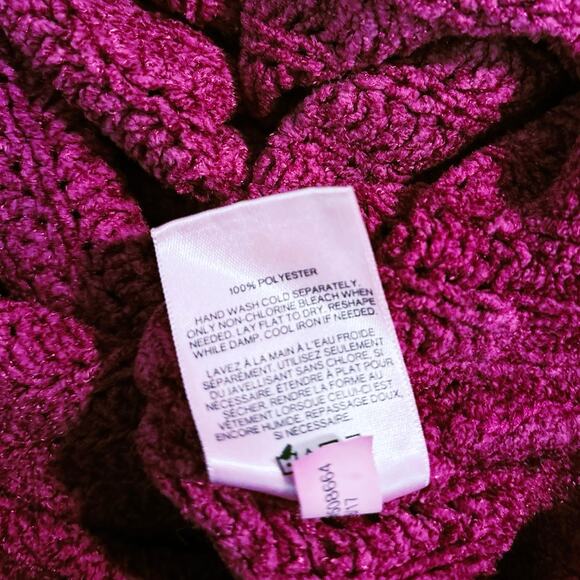 Express Pink Super Soft Slouchy Fit Turtleneck Sweater Petite Size S/P - Picture 5 of 5